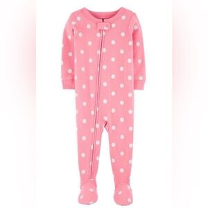 Carter's Pink & White Polka Dot Footie Pajama • Size 2T